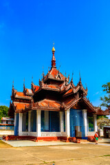 It's Pagoda with a bell, one of the attractions of Mingun, Sagaing Region, north-west Myanmar (Burma)