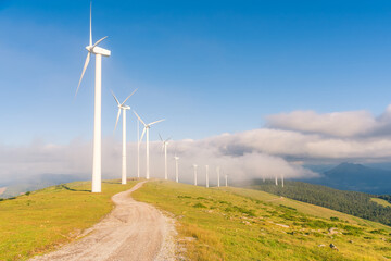 path to the windturbines