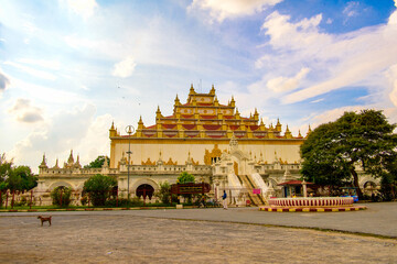It's Atumashi Monastery (Maha Atulaveyan Kyaungdawgyi), a Buddhist monastery, Mandalay, Myanmar...