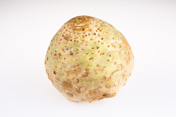 a bio celerie tuber, not perfect in different  angles