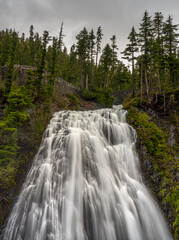 Narada Falls In Spring At Mount Rainier National Park