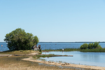 MAUBUISSON (Gironde, France), vue sur le lac	 - 359032586