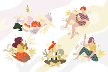 Girls With Geen Smoothies