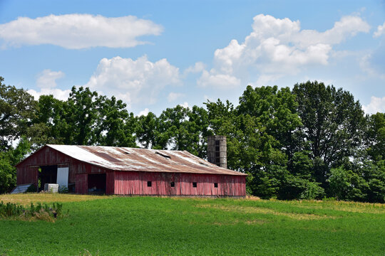 old farm building in the country