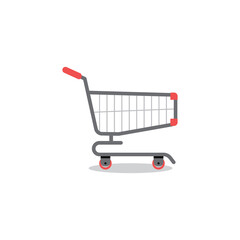 trolley icon or shopping cart vector illustration, very suitable for promotional designs, discounts, etc.