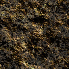 A digitally illustrated texture of rough gold and dark brown rock. This texture is not seamless.