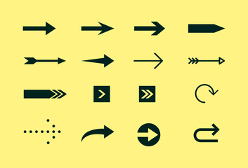 Vector Arrow simple flat sign