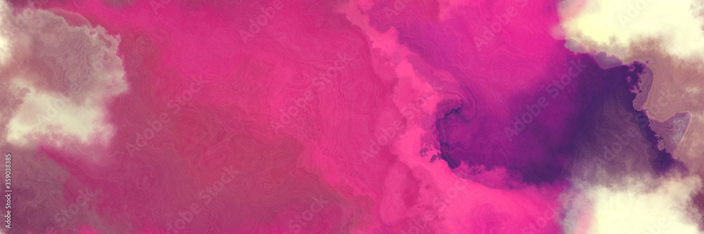 Aufkleber abstract watercolor background with watercolor paint with mulberry , moderate pink and wheat colors.