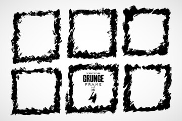 Set of grunge vector frames. Grunge background. Watercolor background. Retro background. Vintage background. Design elements. Hand drawn. Texture background. Abstract shape. Vector pack