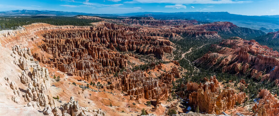`Bryce Canyon, Utah viewed from Inspiration Point in Springtime