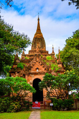 Fototapeta na wymiar It's Temple of the Bagan Archaeological Zone, Burma. One of the main sites of Myanmar.