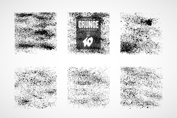 Grunge textures set. Distressed Effect. Grunge Background. Vector textured effect. Vector illustration. Splahs blob background. Noise texture