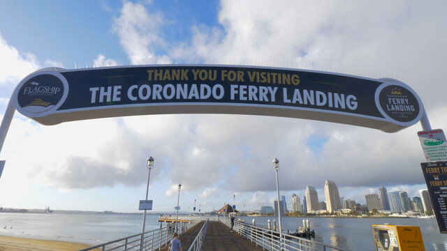 Coronado Ferry Landing Pier - SAN DIEGO, USA - MARCH 18, 2019