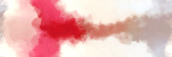 abstract watercolor background with watercolor paint with antique white, crimson and linen colors. can be used as web banner or background