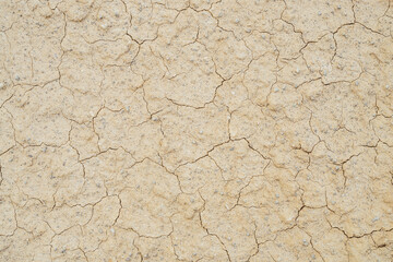 Nature background of cracked dry lands. Natural texture of soil with cracks. Broken clay surface of...