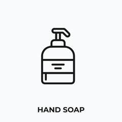 hand soap icon vector. hand soap sign symbol