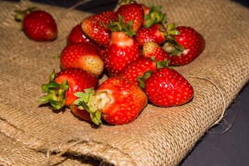 strawberries in a basket