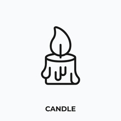 candle icon vector. candle sign symbol