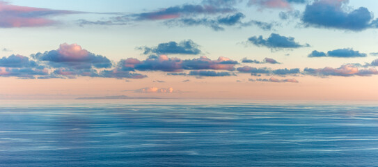 Soft Light at Blue Hour Over Santa Maria as Seen from Sao Miguel, Azores Islands