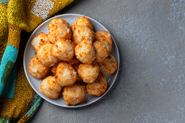 Protein balls with apricots and coconuts / Apricot balls Energy, home-made