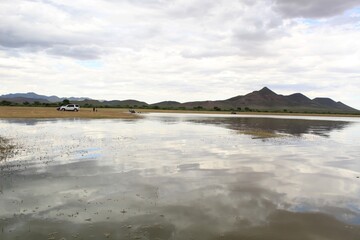 Laguna Fierro visitada por aves migrantes.