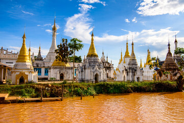 It's A temple over the Lake Inle, Myanmar