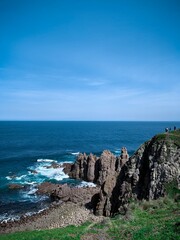 Fototapeta na wymiar view of the cliff and ocean