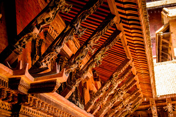 Buddha temple in Kathmandu, the capital city of the Federal Democratic Republic of Nepal, Asia