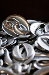 Pile, jumble of metal numbers.