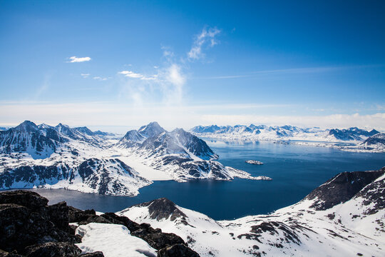 The famous Ammassalik fjord, eastern Greenland