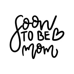 Best Mom. Quote Saying Best mom ever for greeting card design. Happy Mother's Day Typography Lettering design.