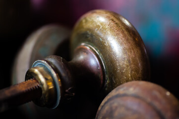Old, antique doorknobs.