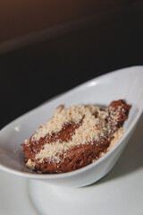 chocolate cake on a plate