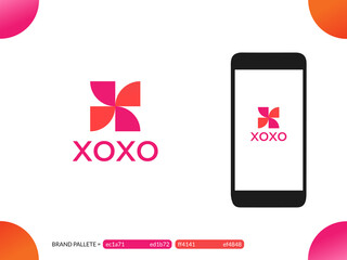 xoxo - brand identity logo