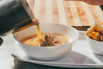 soup with croutons