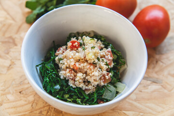 quinoa salad in a bowl