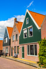 Fototapeta na wymiar It's Typical house in Volendam, North Holland, Netherlands