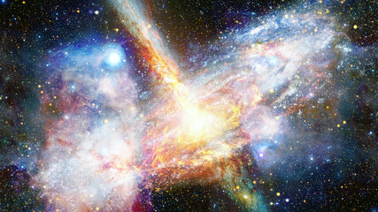 Pulsar in the nebula. Elements of this image furnished by NASA