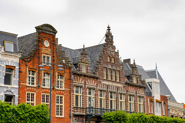 Fototapeta premium It's Historic center of Haarlem, Netherlands