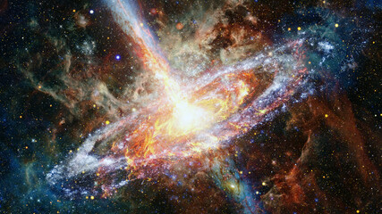 Pulsar in the nebula. Elements of this image furnished by NASA