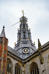 Fototapeta premium It's Grote Kerk (Great Church) on the Grote Markt, Haarlem's central square
