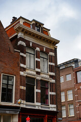 Naklejka premium It's Architecture of the central square in Haarlem, Netherlands