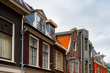 It's Architecture of the central square in Haarlem, Netherlands