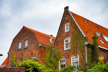 It's Architecture of the central square in Haarlem, Netherlands