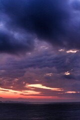 Sunrise on the beach in Arenales del Sol, Alicante