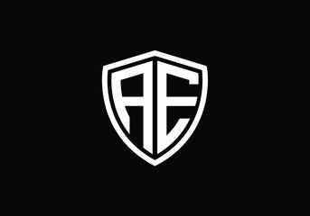 Initial Monogram Letter A E Logo Design Vector Template. A E Letter Logo Design