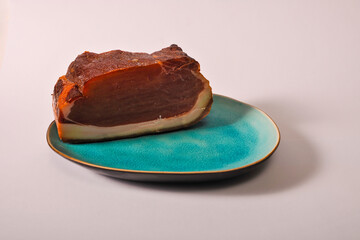 block of raw ham