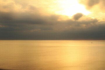 Sunrise on the beach in Arenales del Sol, Alicante