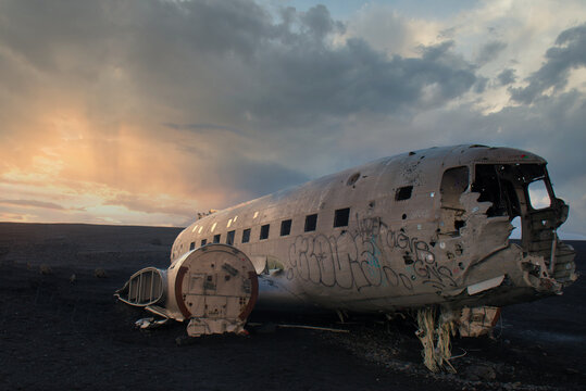 Plane Wreck On Beach