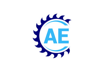 Initial Monogram Letter A E Logo Design Vector Template. A E Letter Logo Design